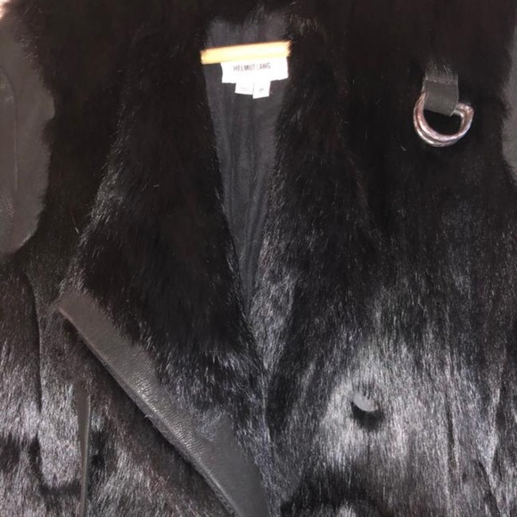 Helmut Lang leather fur coat, P - Picture 8 of 11